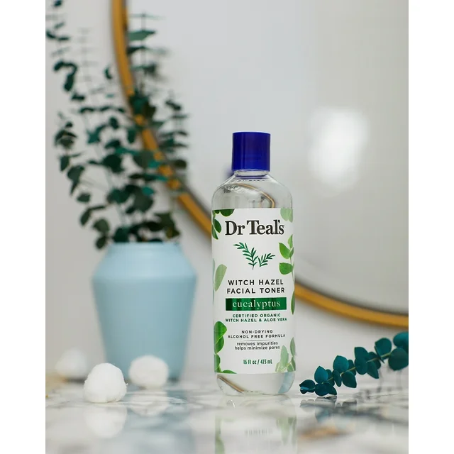 Dr Teal’s Eucalyptus Witch Hazel Facial Toner 473mL - Image 4
