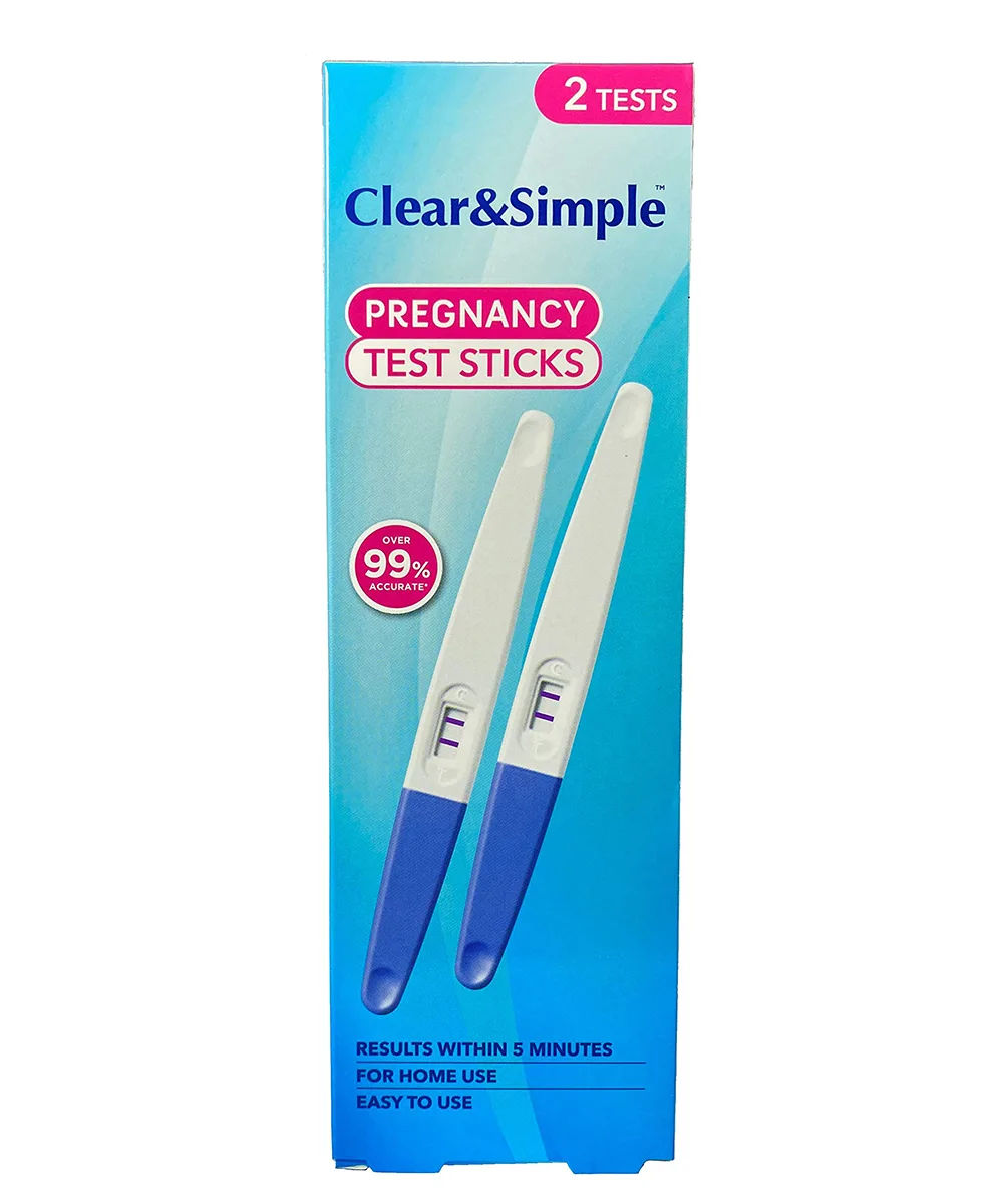 Clear & Simple Pregnancy Test Kit 2’