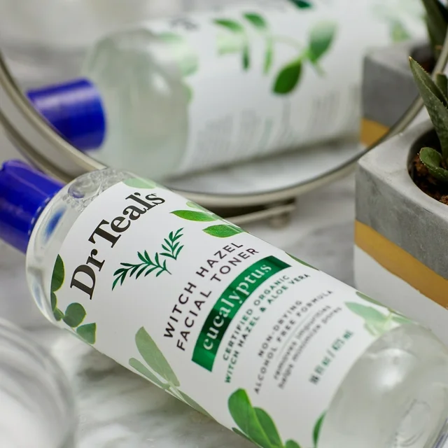 Dr Teal’s Eucalyptus Witch Hazel Facial Toner 473mL - Image 3